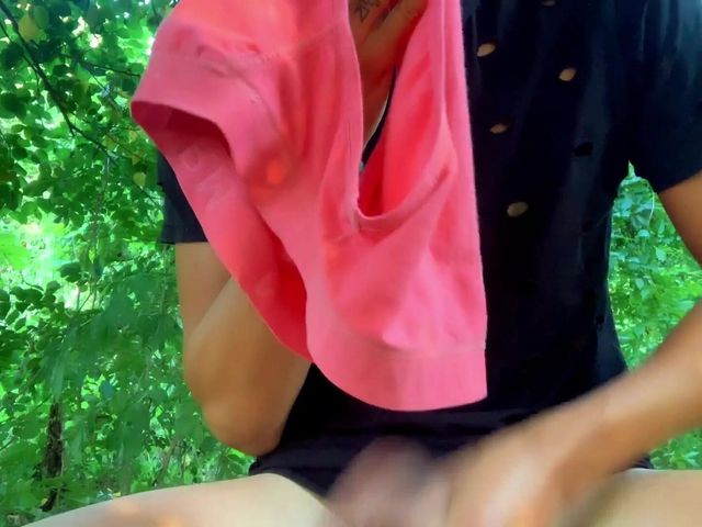 Jerk off with Used Smelly Underwear Outdoor (Idmir Sugary)