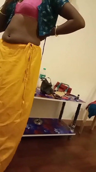 Exotic Cuckold Wife Teases Lover in Pink Bra Saree Navel Show in Hotel Bliss by Hotwifeplayx!