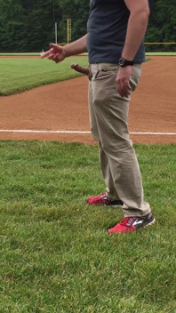 Jerking off on the Baseball Field by Home Plate