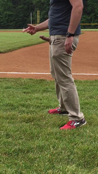 Jerking off on the Baseball Field by Home Plate