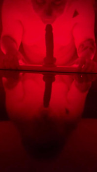 BBW MILF Głębokie gardło Dildo Messy POV