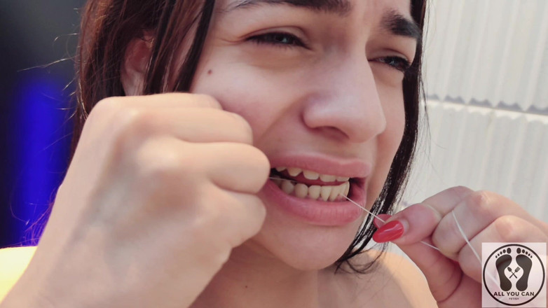 All You Can Fetish: 4k dental higienista de rutina boca fetiche en primer plano...