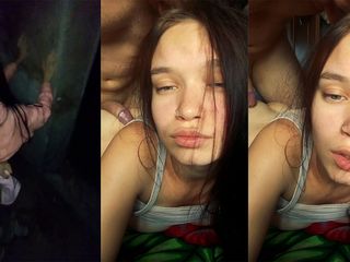 Airaccoon: Knullade en 18 år gammal skönhet bakom garagen och sedan på sängen