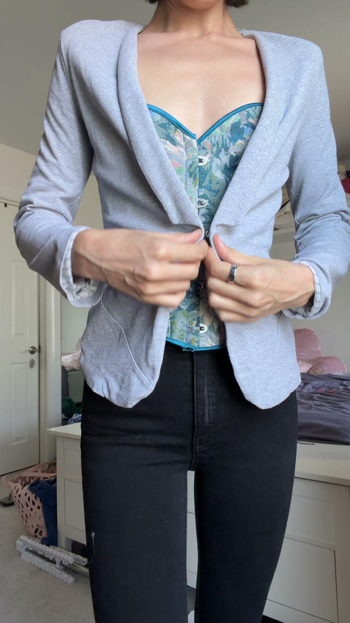 Ms_Emmy_Lynn: Sfw Corset Jeans Sexy Business Outfit