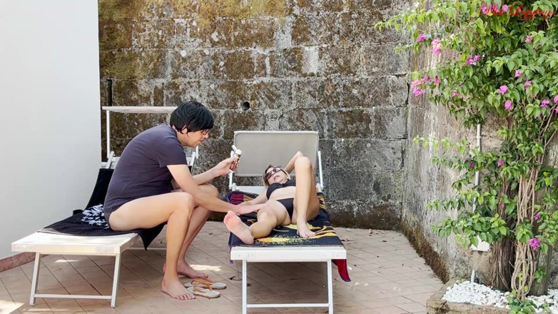 MissLeggings: Madrastra ansiosa se emociona por provocar al chico virgen de...