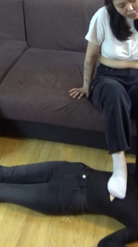 Amateur Lezdom Sock Smelling