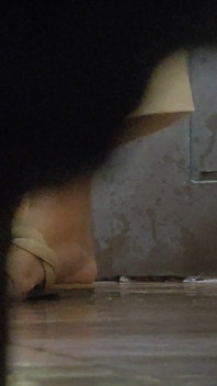 Peeking at Thick Hairy Pee