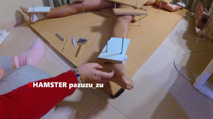 Pazuzu_zu: Femdom feet tickling and tease. Handjob with ruined orgasm