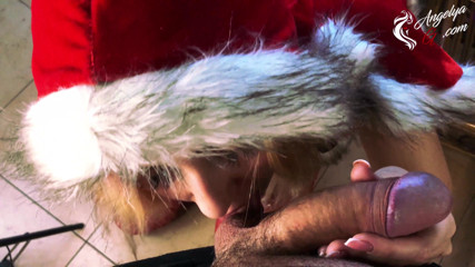AnGelya G: Snow Maiden sucks dick, doggystyle & gets cum on tits