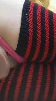 Corte Extendido De Dos Dildos Grandes Venosos Destruyendo Mi Culo De Sissy Y Preñandolo