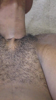 Nice close up interracial creampie with BWC