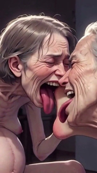 Deux mamies moches de 90 ans, fétichisme des pieds - léchage et gémissements de plaisir