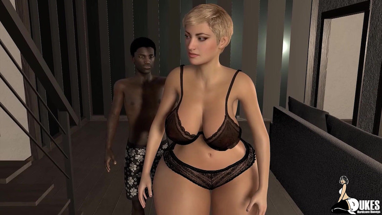 Dukes Hardcore Honeys: Cameriera perversa prende grande cazzo nero per continuare il suo...