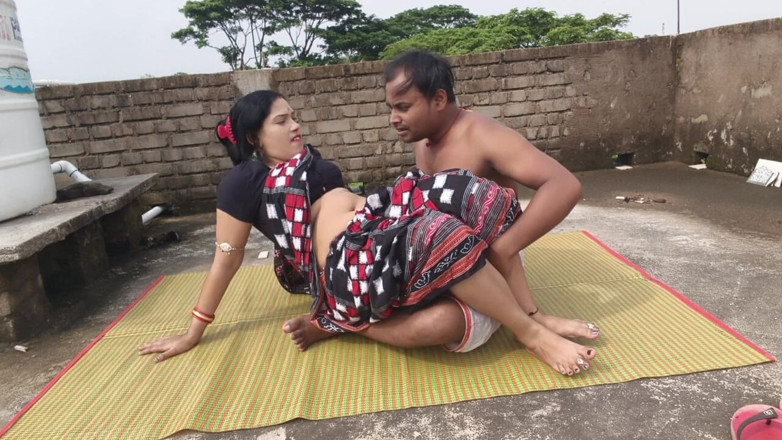 Sona bhabhi: Step-Mom Takes Her Step-Son On The Roof Over Before Hard...