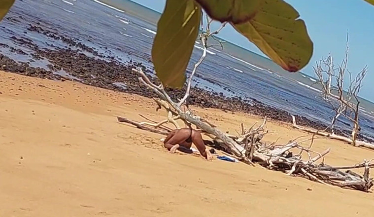 Ladysilvas: Ladysilva Was Filmed Hiding Tanning Her Hot Ass on the...