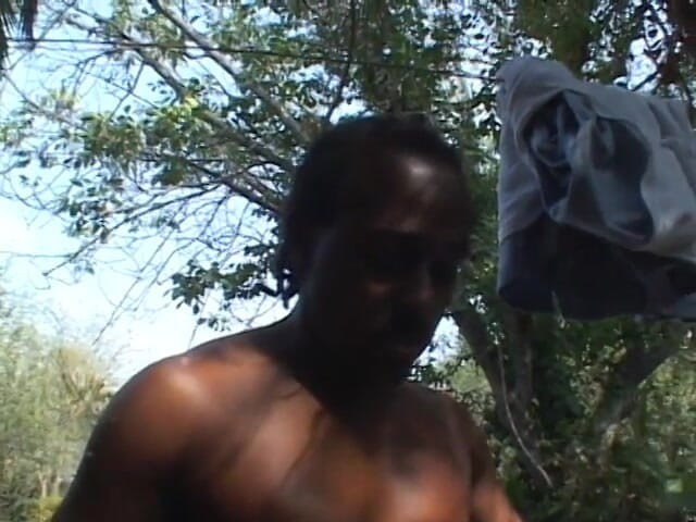 First Black Sexperience: Blonde slut sucks black dick outdoors
