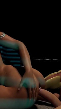 L'anale della cowgirl al contrario della ragazza cyborg | Cyberpunk 2077 Parodia porno