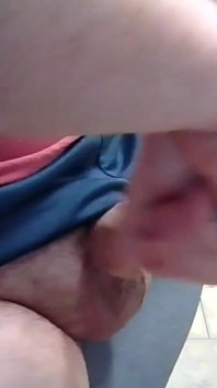 Jerking off alone with big cum shot finish on my desk