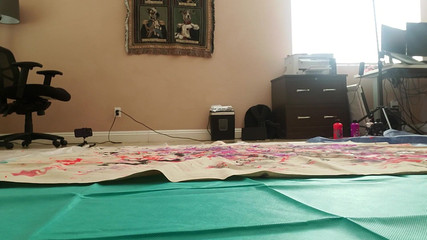 Kyla Keys: キャンバス上の裸体ペインティング