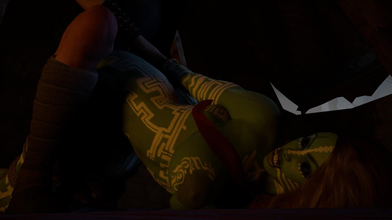 Wraith ward: aadivaasi Orc mahila ko keval uske stanon par choot men...