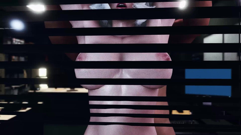 3D hot hentai: Ofiste zor gece çalışması