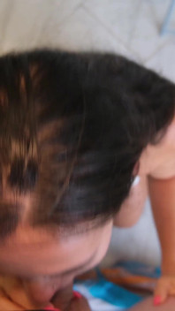 Deep Mouth Fuck with Facial for Hot Wife