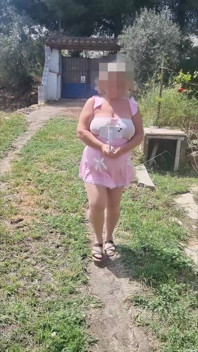 Pink Babydoll Tit Bounce Outdoor Walk