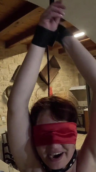 Bondage bDSM gioca in cucina