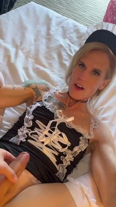 Trans French Maid Ria Bentley Gives 5-star Room Service to Hotel Guest