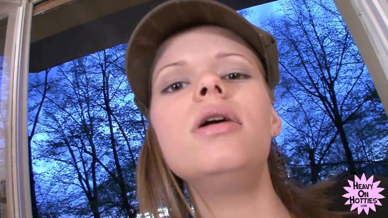 Heavy on Hotties: Tall &amp; skinny teen smokes a cigarette