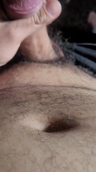 Close up cock jerk off