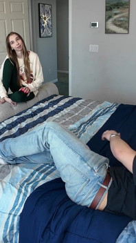 Hot Natural Blonde Gets Holiday Dick Bts - Breezy Bri