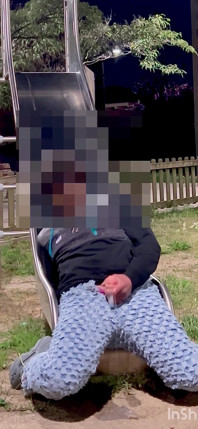 Prodigious Ejaculation on the Slide