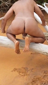 Ladysilva Naked on the Beach I Want Cock in My Hot Ass with a Marquinha
