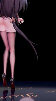 [mmd] бутік, вибачте, непристойні рядки; ; чорний шовк; Розпилення води