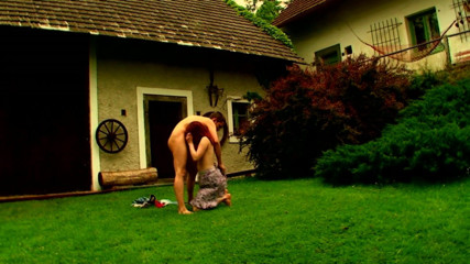 Dirty wish with teen: The Lawn in the Garden Has Just Been Cut and...