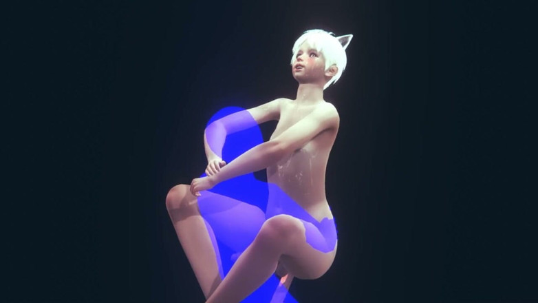 Yaoitube: Yaoi Femboy - Sexy Neko Femboy Hard Sex Part 2