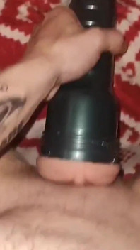 Wildy Hot Fleshlight Sex Toy Fuck, and Great Cum