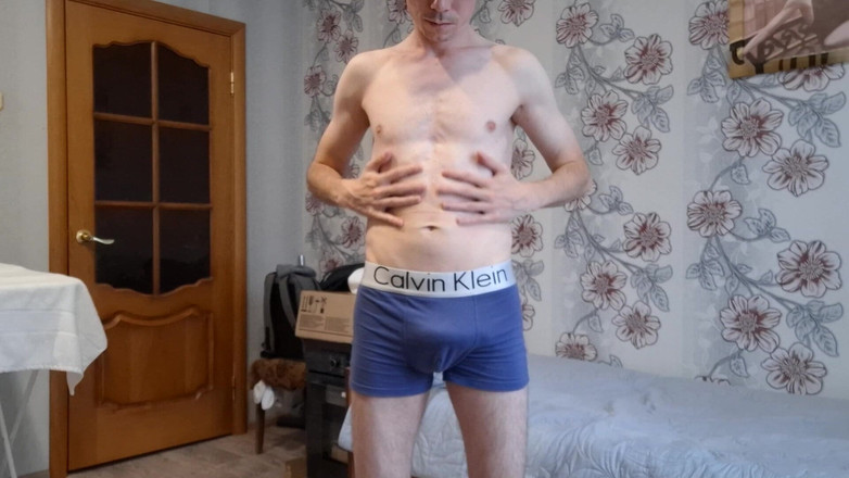 AlexRusFun: Skinny Guy Shows His Dick and Ass Hole