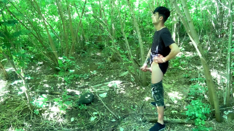 Idmir Sugary: Twink hace una gran corrida al aire libre - corrida en...