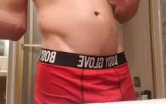 Encajar 6 paquete cuerpo antes de ducharse