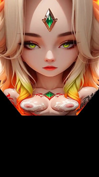 Lustrender：新加坡符文女神裸体青铜美女发光 - ai视频