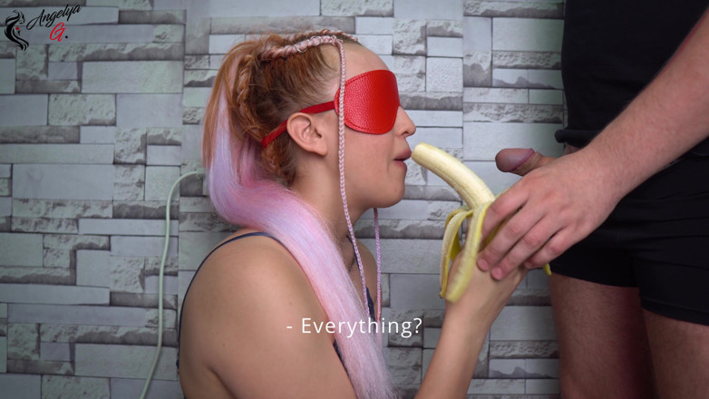 AnGelya G: Hermanastra engañada en juego de frutas! ¡A ella le gustó! ¡Sorpresa!
