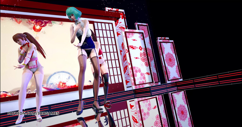 3D-Hentai Games: Gigareolevo - bağımlılık striptiz mai shiranui tamaki kasumi
