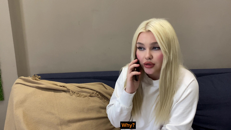 Blondessa: 荡妇人妻吮吸老公的老板