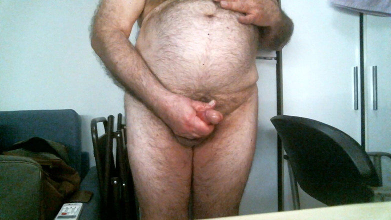 Coach Karl dude lodge: Výstřik ze Stroking na živé kameře