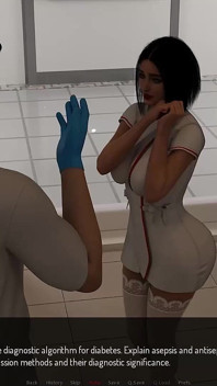 Naughty Nurse Gives Private hands-on Anatomy Lesson & Special Oral Exam - Medical Special Care - by 10ki