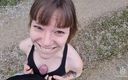 Anne-Eden: Poprvé venkovní šukání prsou se spermwalk