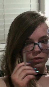 Stepsister caught sneaking some smokes