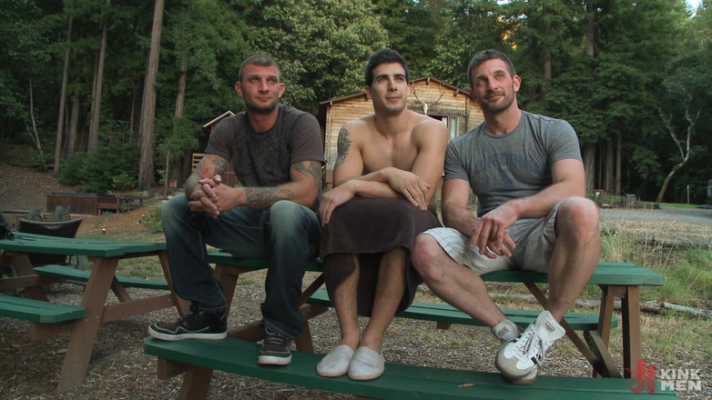 Kink Men Classics: De hut serie 4 - gebonden en geneukt in het bos